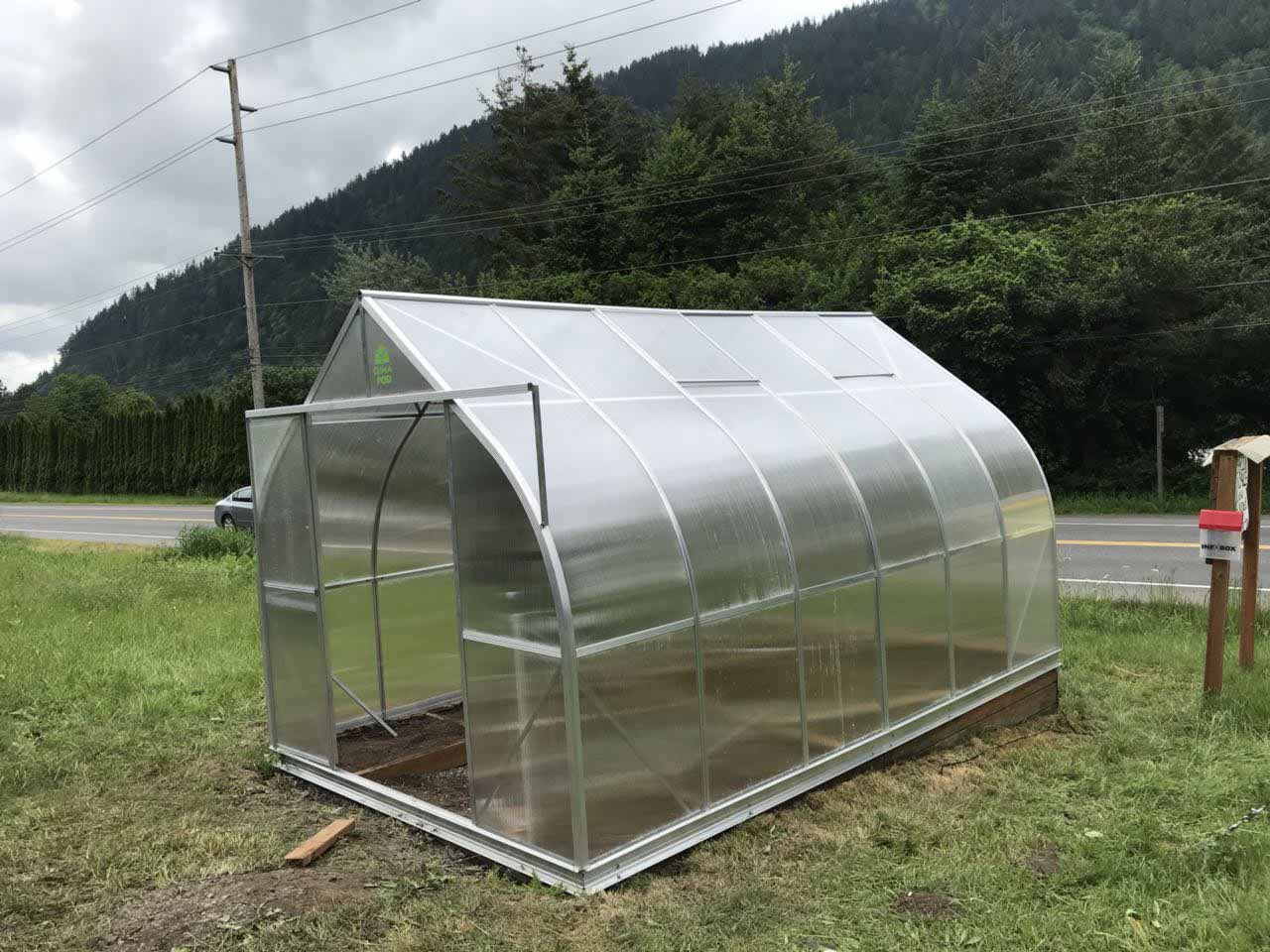building greenhouse in country side