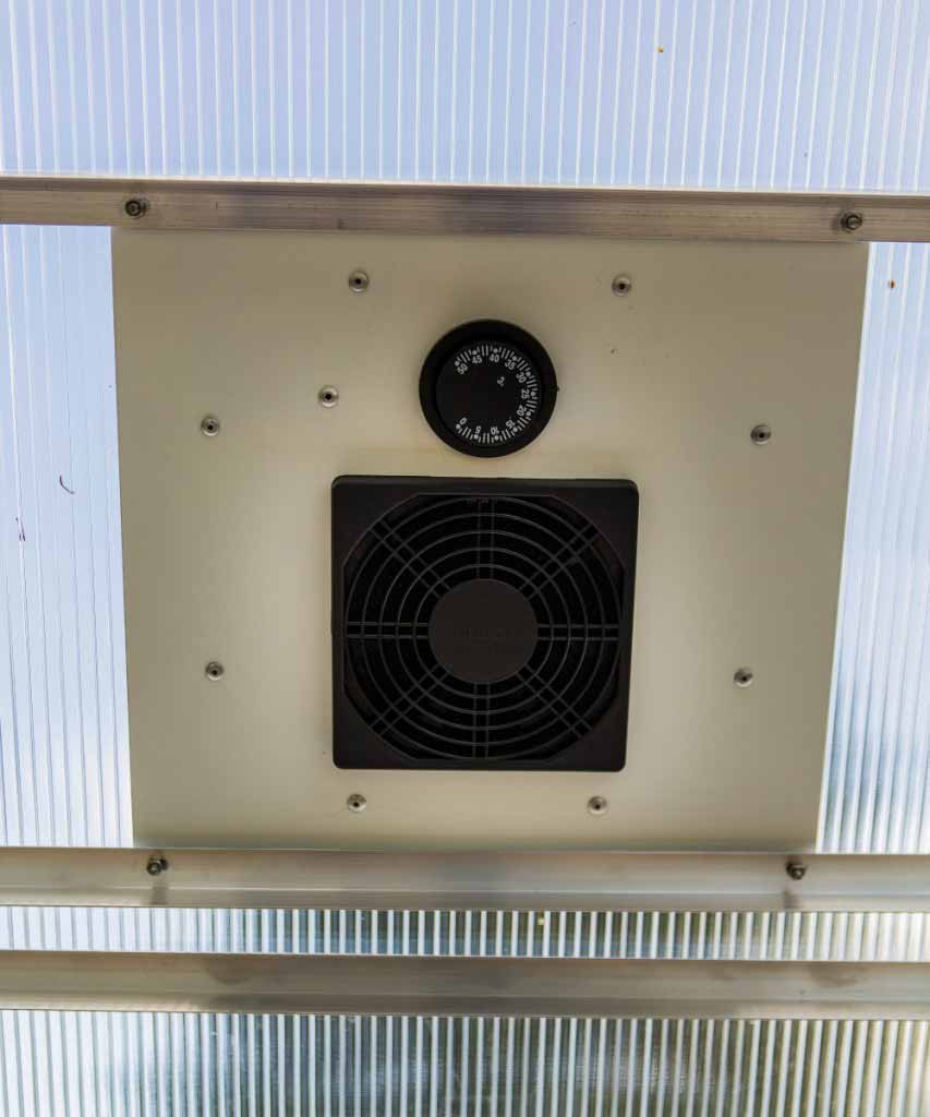 ClimaPod Greenhouse Ventilation Fan Solar thermostatic fan