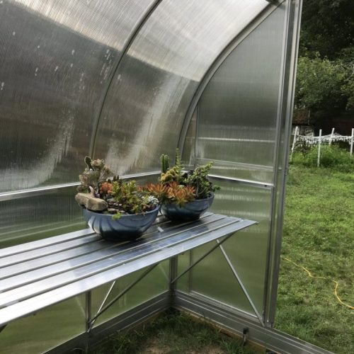 R Climapod customer Virtue 9x14 greenhouse kit review 11